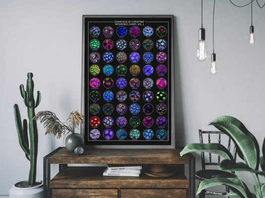 Zoanthid Coral Poster Collection Vol. 1–5 – 24x36 Research-Grade Prints