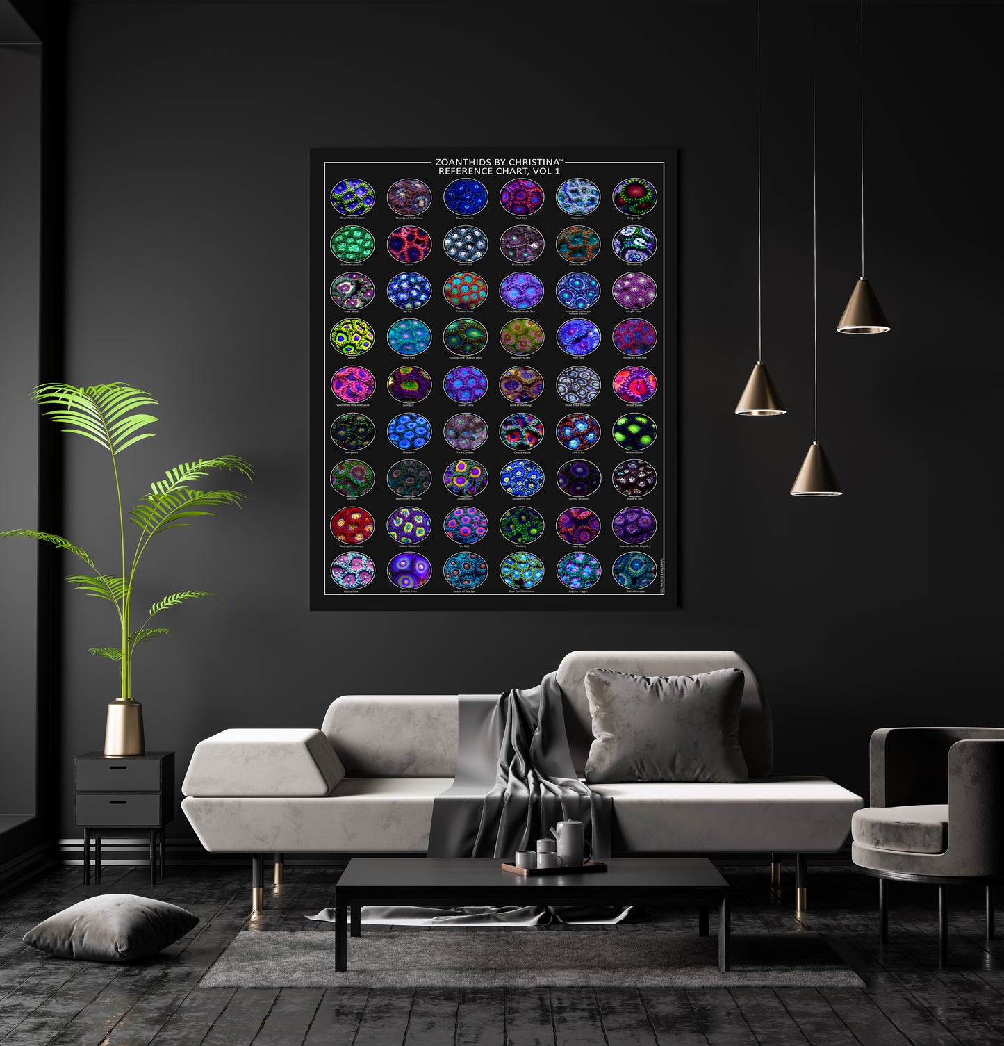 Zoanthid Coral Poster Collection Vol. 1–5 – 24x36 Research-Grade Prints